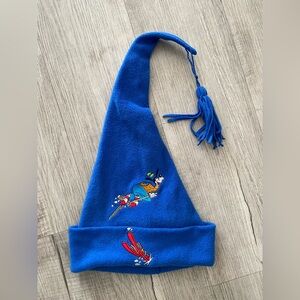 Vintage Goofy’s Hat Co. Blue Fleece Ski Hat Long Tassel Beanie Kidcore - Sz OS